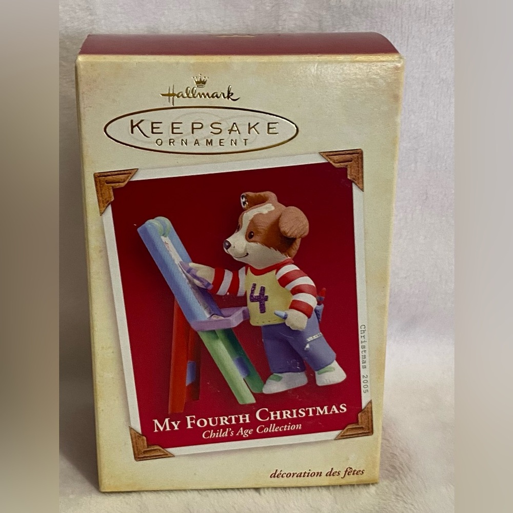 Vintage Hallmark Keepsake Ornament‎ My Fourth Christmas Child's Age Collection